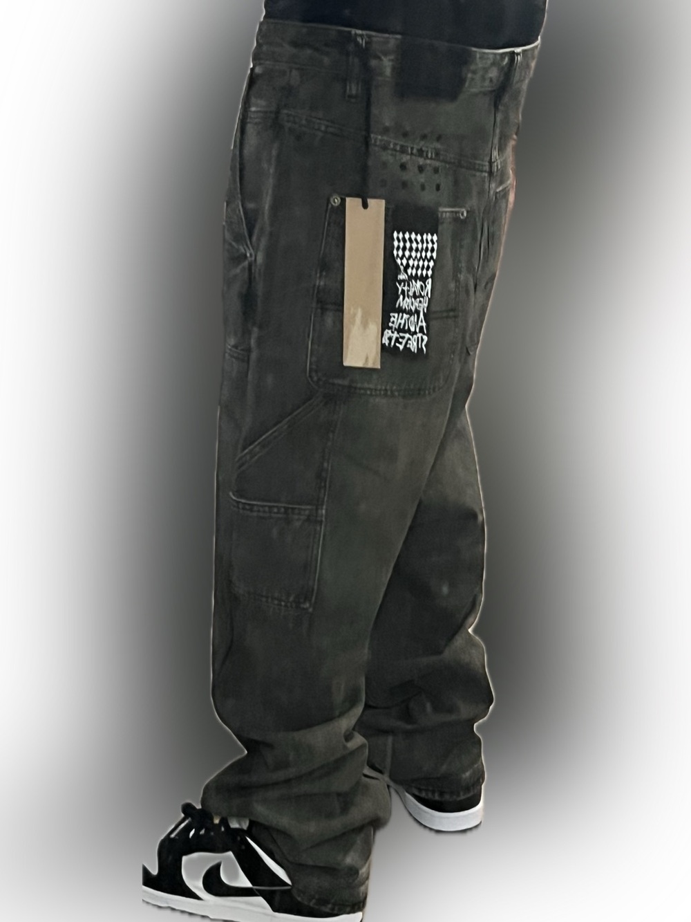 Black nwt ksubi carpenters jeans waist 34 Australian nwt cotton denim